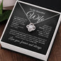 To My Beautiful Wife | One Thing | Love Knot Necklace - Elliotrose Gifts