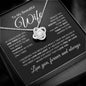 To My Beautiful Wife | One Thing | Love Knot Necklace - Elliotrose Gifts