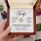 To My Beautiful Wife | One Wish | Love Knot Necklace - Elliotrose Gifts