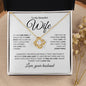 To My Beautiful Wife | One Wish | Love Knot Necklace - Elliotrose Gifts