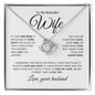 To My Beautiful Wife | One Wish | Love Knot Necklace - Elliotrose Gifts