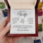 To My Beautiful Wife | One Wish | Love Knot Necklace - Elliotrose Gifts
