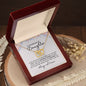 To My Beloved Daughter | Love You | Interlocking Heart Necklace - Elliotrose Gifts