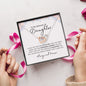 To My Beloved Daughter | Love You | Interlocking Heart Necklace - Elliotrose Gifts