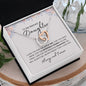 To My Beloved Daughter | Love You | Interlocking Heart Necklace - Elliotrose Gifts