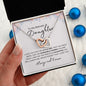 To My Beloved Daughter | Love You | Interlocking Heart Necklace - Elliotrose Gifts