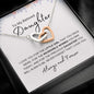 To My Beloved Daughter | Love You | Interlocking Heart Necklace - Elliotrose Gifts