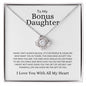 To My Bonus Daughter | Family | Love Knot Bracelet - Elliotrose Gifts