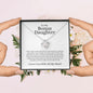 To My Bonus Daughter | Family | Love Knot Bracelet - Elliotrose Gifts