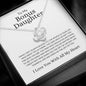 To My Bonus Daughter | Family | Love Knot Bracelet - Elliotrose Gifts