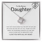 To My Bonus Daughter | Gift Of Life | Love Knot Necklace - Elliotrose Gifts