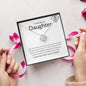 To My Bonus Daughter | Gift Of Life | Love Knot Necklace - Elliotrose Gifts