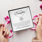 To My Bonus Daughter | Love You | Love Knot Necklace - Elliotrose Gifts