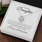 To My Bonus Daughter | Love You | Love Knot Necklace - Elliotrose Gifts