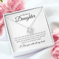 To My Bonus Daughter | Love You | Love Knot Necklace - Elliotrose Gifts