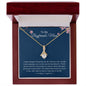 To My Boyfriends Mom | Your Son | Alluring Beauty Necklace - Elliotrose Gifts