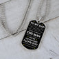 To My Dad | Fathers Day Gift | Dog Tag Necklace - Elliotrose Gifts