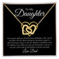 To My Daughter | Do Your Best | Heart Necklace - Elliotrose Gifts