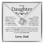 To My Daughter - How Much You Mean To Me - Love Knot Necklace - Elliotrose Gifts