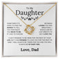 To My Daughter - How Much You Mean To Me - Love Knot Necklace - Elliotrose Gifts