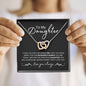 To My Daughter | I Love You | Interlocking Heart Necklace - Elliotrose Gifts