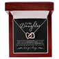 To My Daughter | I Love You | Interlocking Heart Necklace - Elliotrose Gifts