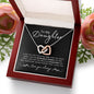 To My Daughter | I Love You | Interlocking Heart Necklace - Elliotrose Gifts