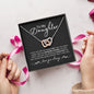 To My Daughter | I Love You | Interlocking Heart Necklace - Elliotrose Gifts