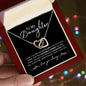 To My Daughter | I Love You | Interlocking Heart Necklace - Elliotrose Gifts
