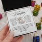 To My Daughter | If I Could Give You | (Love Knot Necklace) - theelliotrose
