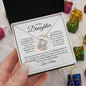 To My Daughter | If I could Give You One Thing | (Love Knot Necklace) - theelliotrose