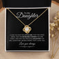 To My Daughter | Love You | Love Knot Necklace - Elliotrose Gifts