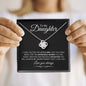 To My Daughter | Love You | Love Knot Necklace - Elliotrose Gifts