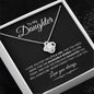 To My Daughter | Love You | Love Knot Necklace - Elliotrose Gifts