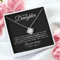 To My Daughter | Love You | Love Knot Necklace - Elliotrose Gifts