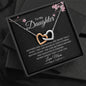 To My Daughter | Mothers and Daughters | Interlocking Heart Necklace - Elliotrose Gifts