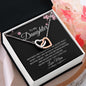To My Daughter | Mothers and Daughters | Interlocking Heart Necklace - Elliotrose Gifts