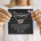To My Daughter | Mothers and Daughters | Interlocking Heart Necklace - Elliotrose Gifts