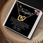 To My Daughter | Mothers and Daughters | Interlocking Heart Necklace - Elliotrose Gifts