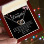 To My Daughter | Mothers and Daughters | Interlocking Heart Necklace - Elliotrose Gifts