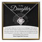 To My Daughter | Never Forget | Love Knot Necklace - Elliotrose Gifts