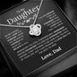 To My Daughter | Never Forget | Love Knot Necklace - Elliotrose Gifts
