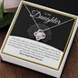 To My Daughter | Never Forget | Love Knot Necklace - Elliotrose Gifts