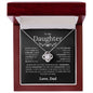 To My Daughter | Never Forget | Love Knot Necklace - Elliotrose Gifts