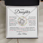 To My Daughter | Never Forget | Love Know Necklace - Elliotrose Gifts