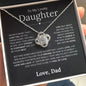 To My Daughter | Never Forget That I Love You | Love Know Necklace - Elliotrose Gifts