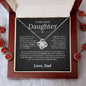 To My Daughter | Never Forget That I Love You | Love Know Necklace - Elliotrose Gifts