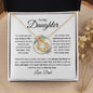To My Daughter | One Thing | Love Knot Necklace - Elliotrose Gifts