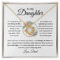 To My Daughter | One Thing | Love Knot Necklace - Elliotrose Gifts