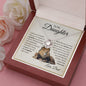 To My Daughter | Proud To Be Your Father | (Love Knot Necklace) - theelliotrose